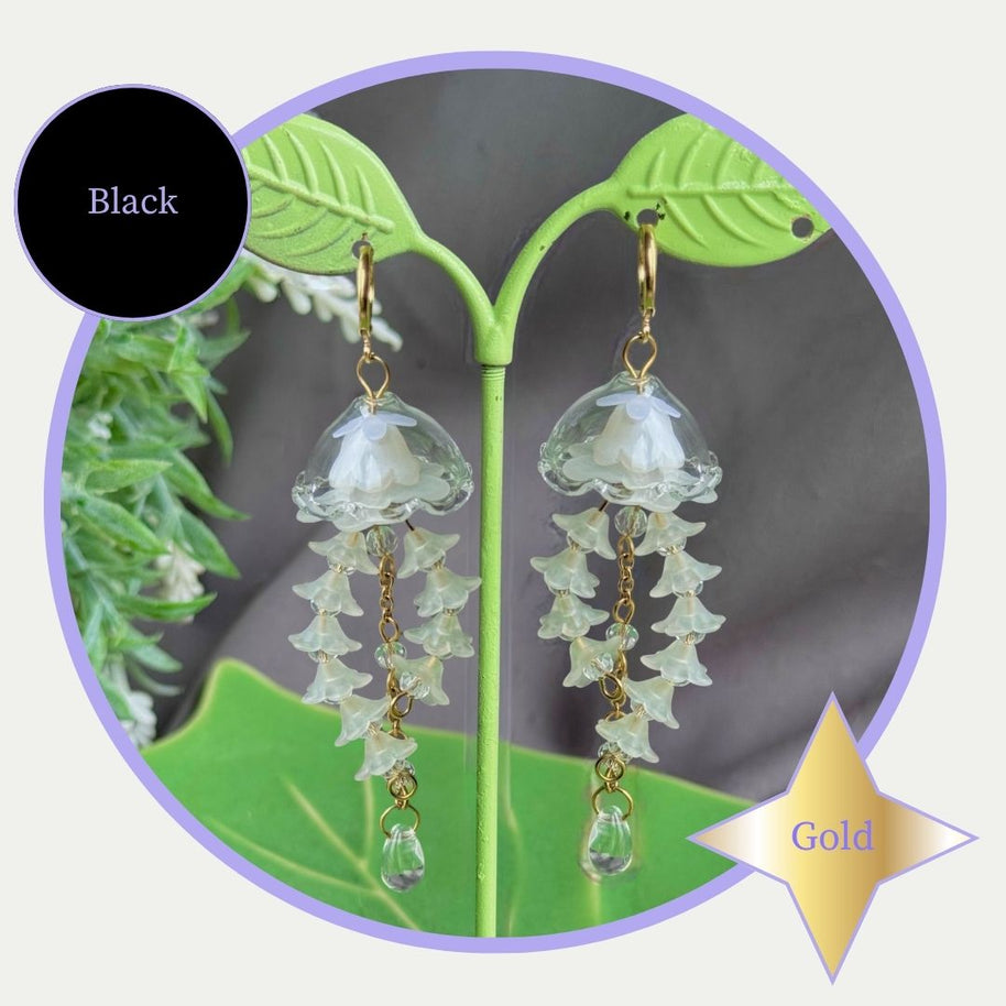 Customizable Steel Jellyfish Earrings Designs 1-6