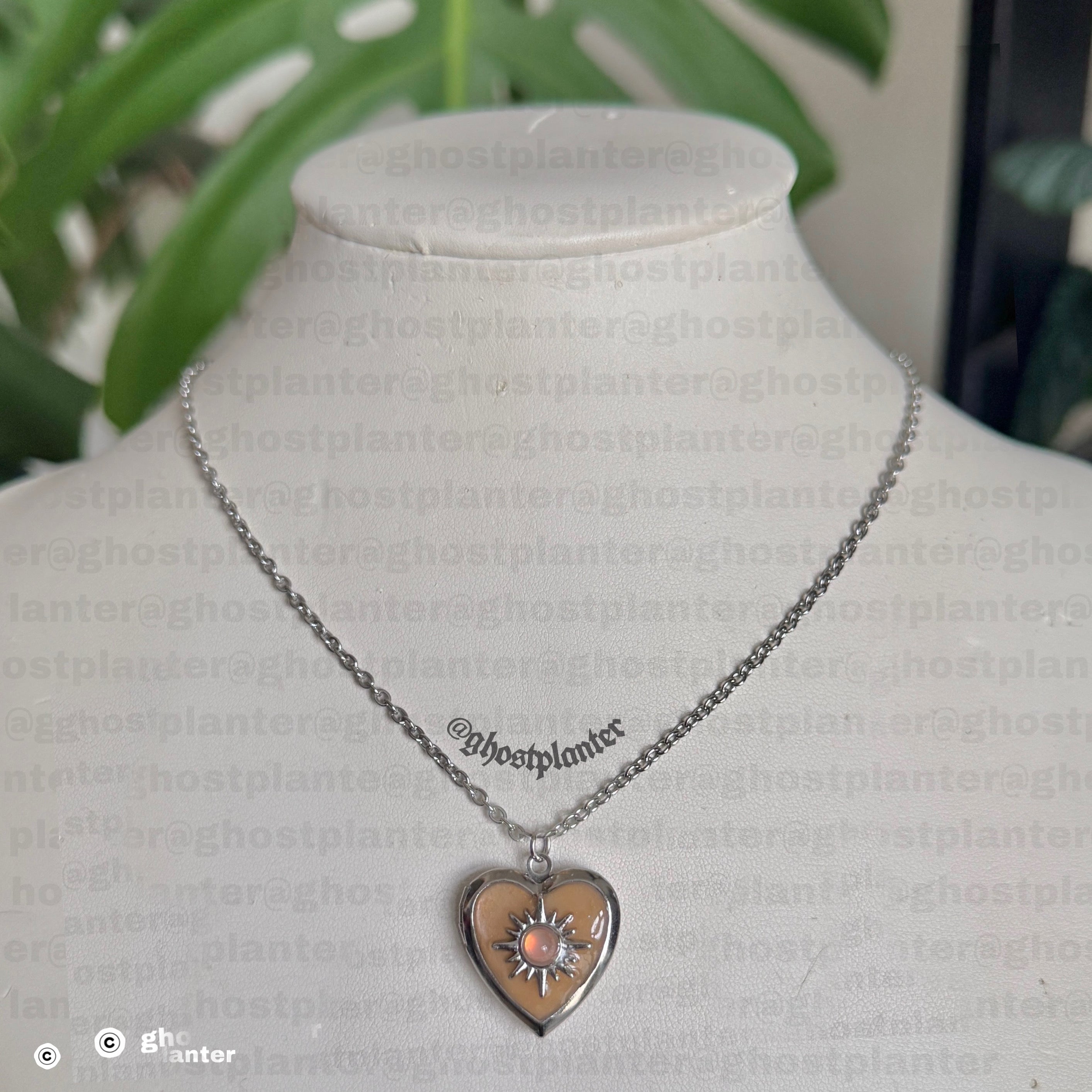 Silver Stainless Steel Locket Necklaces