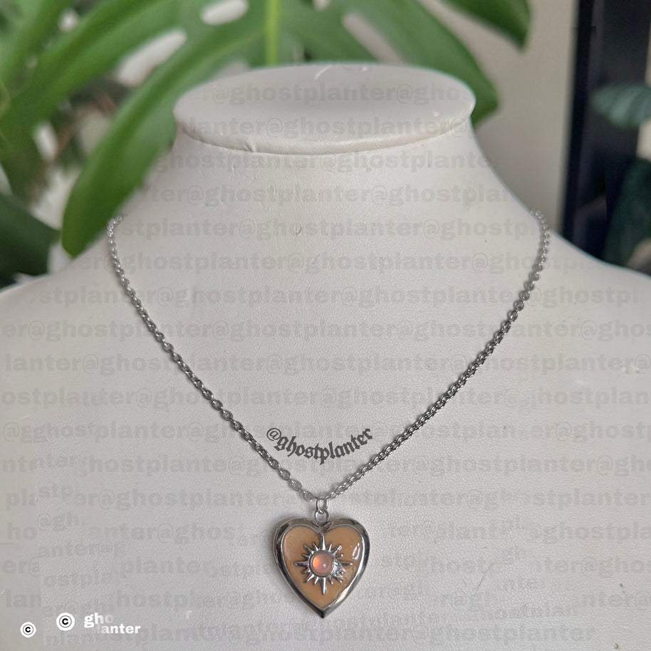 Silver Stainless Steel Locket Necklaces