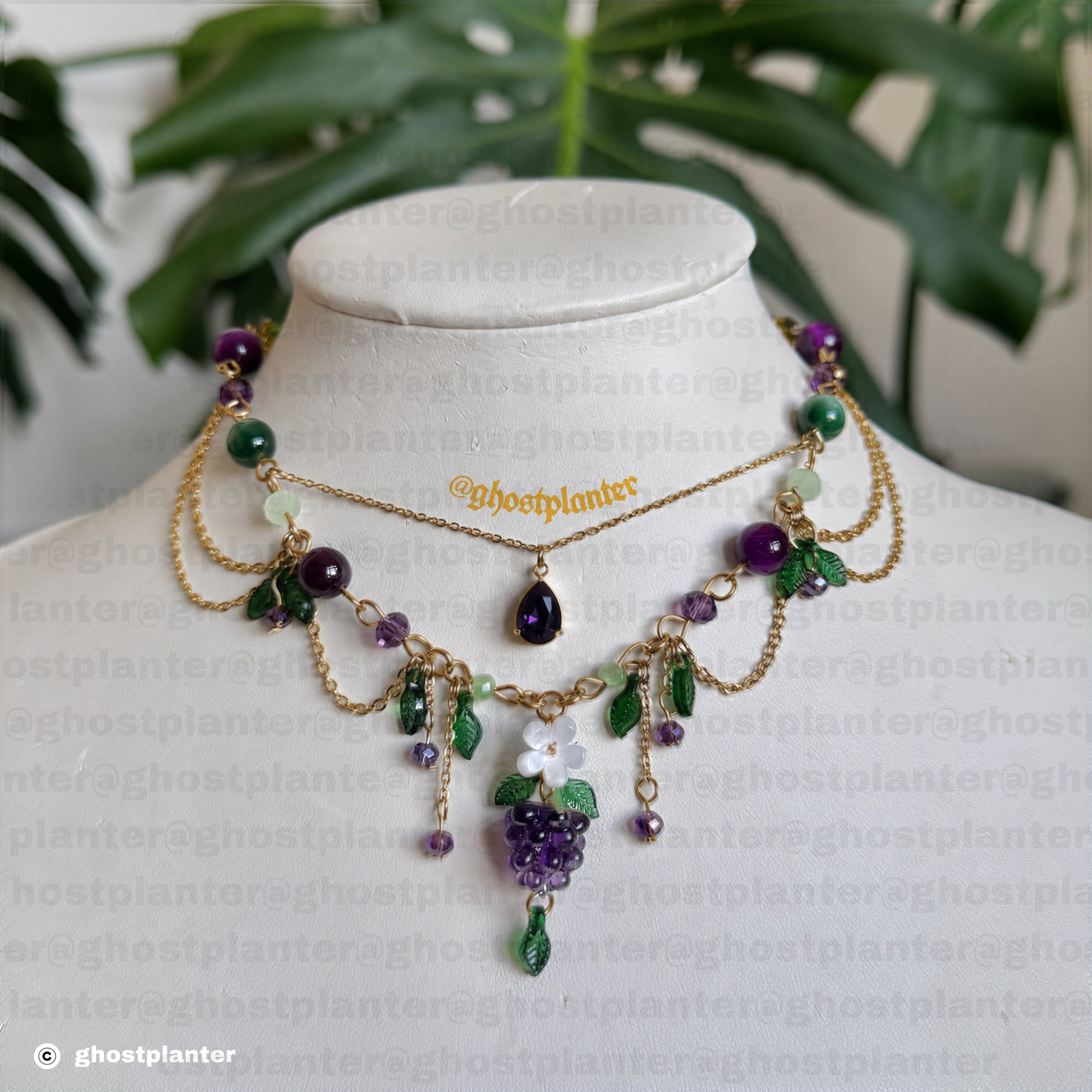 Golden or Silver Stainless Steel Blackberry Necklace
