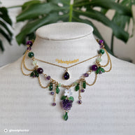 Golden or Silver Stainless Steel Blackberry Necklace