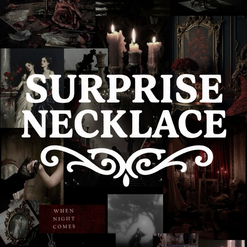 Silver Stainless Steel Surprise Necklace - Vampire