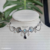 Golden or Silver Stainless Aeluna Steel Choker