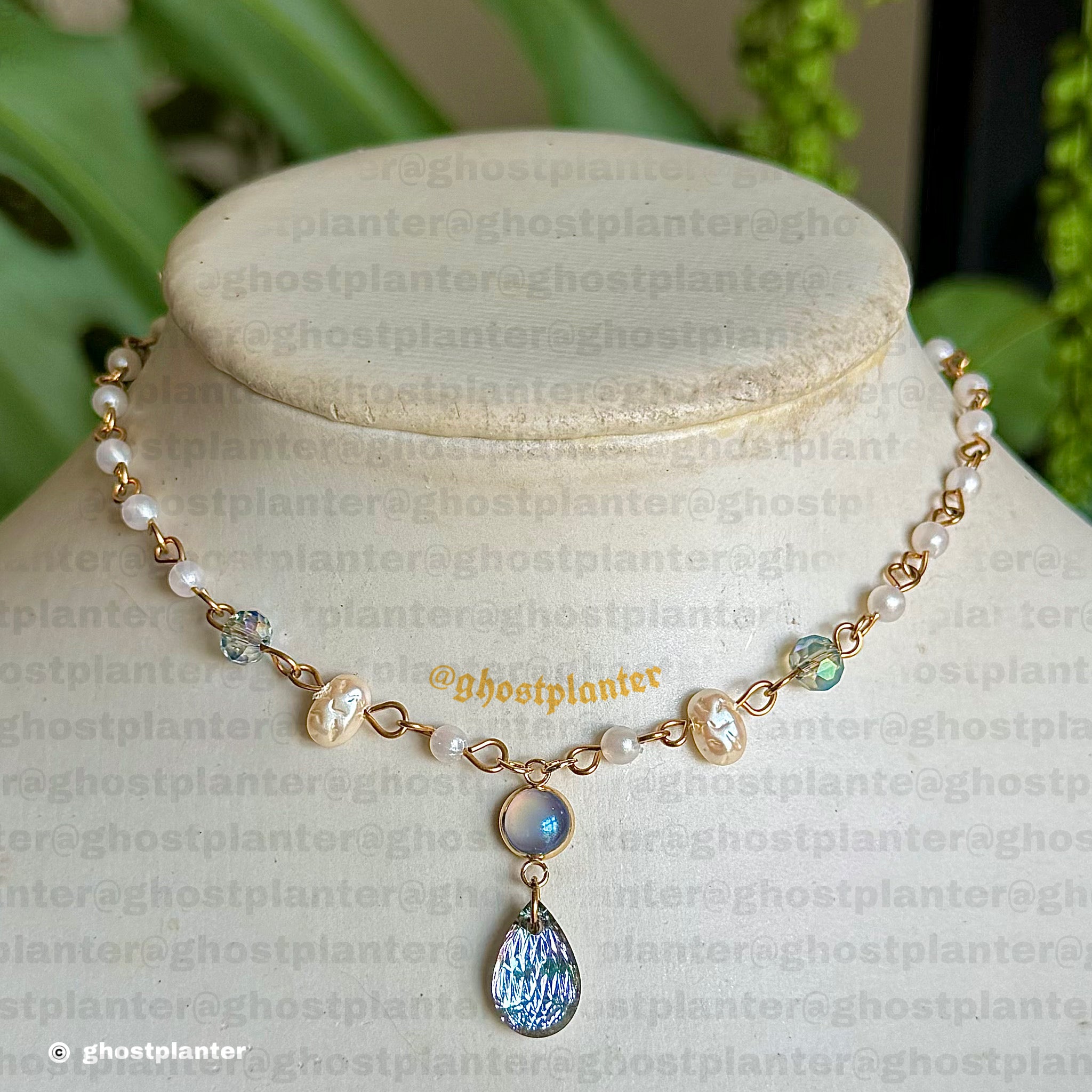 Golden or Silver Steel Mermaid Drop Layering Necklaces