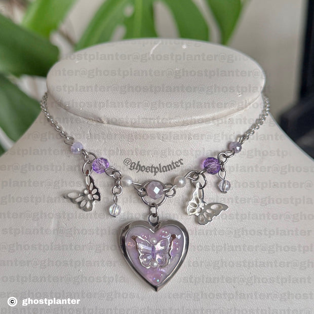 Silver Stainless Steel Locket Necklaces