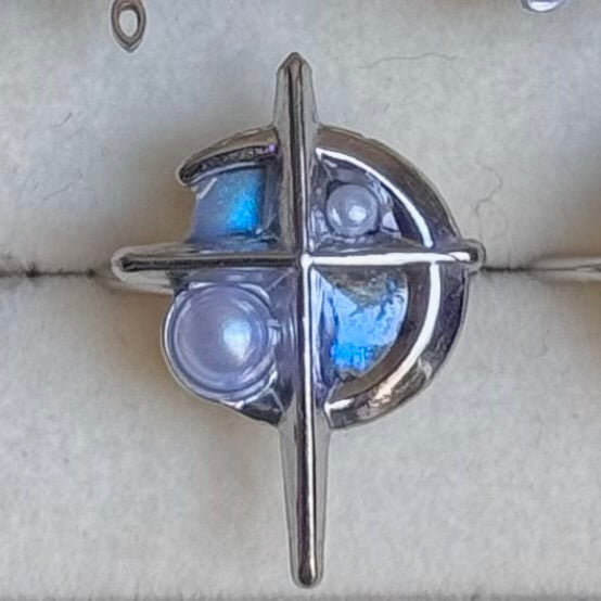 Silver Steel Nova Rings