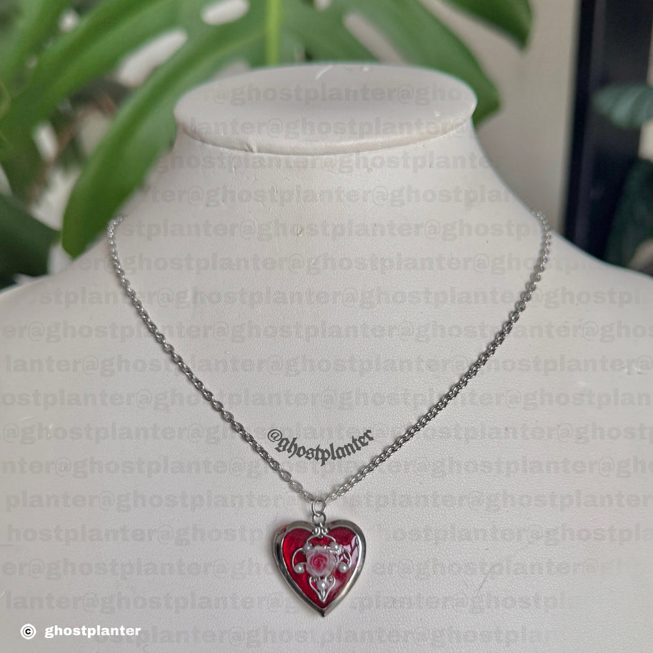 Silver Stainless Steel Locket Necklaces
