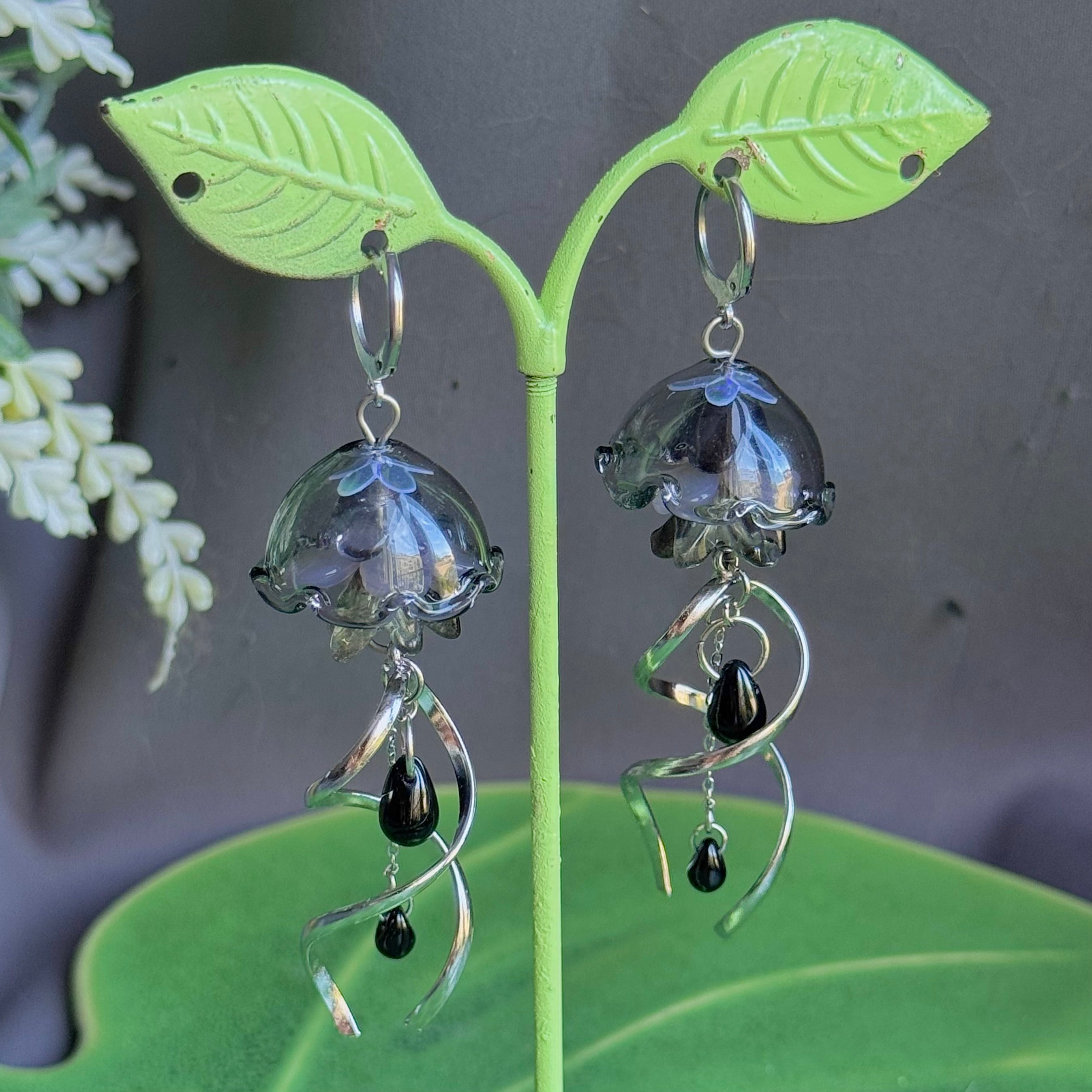 Customizable Steel Jellyfish Earrings Designs 1-6