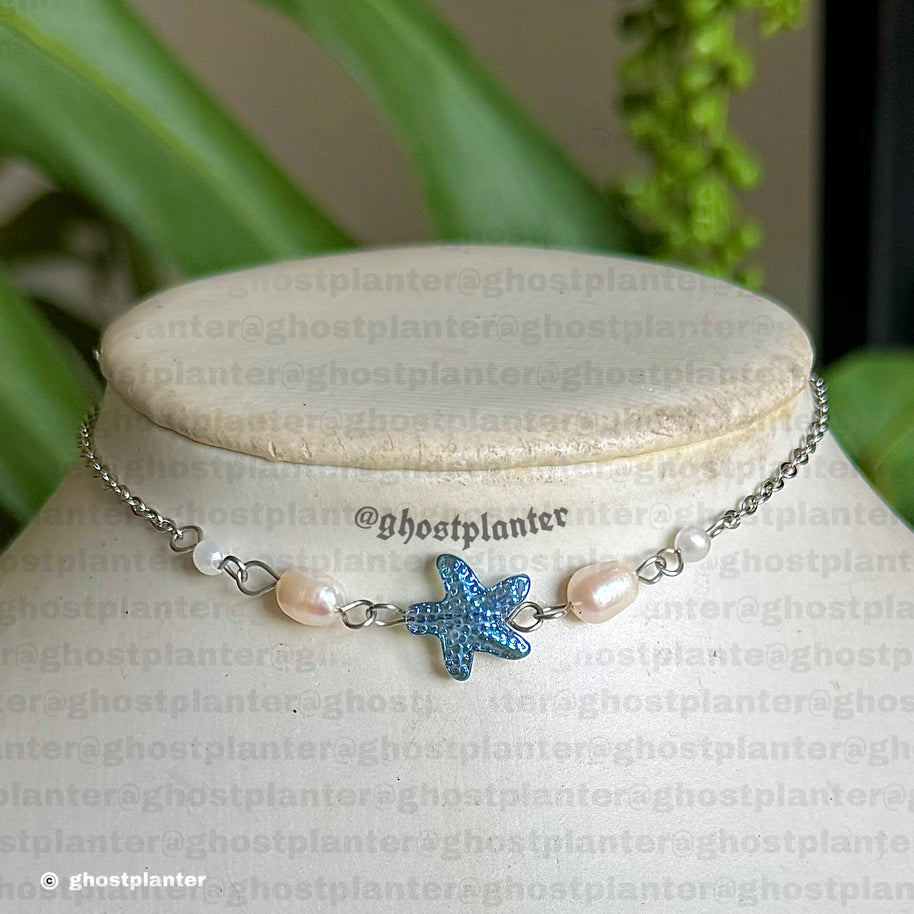 Golden or Silver Steel Mermaid Drop Layering Necklaces