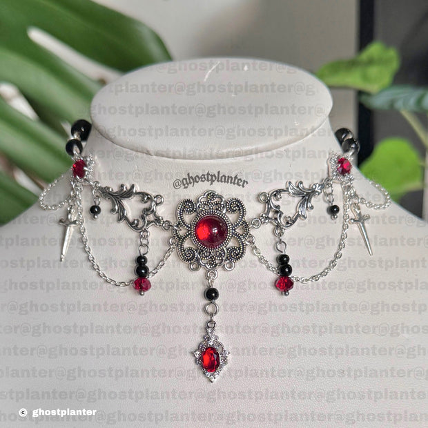 Silver Alloy Royal Hell Necklace