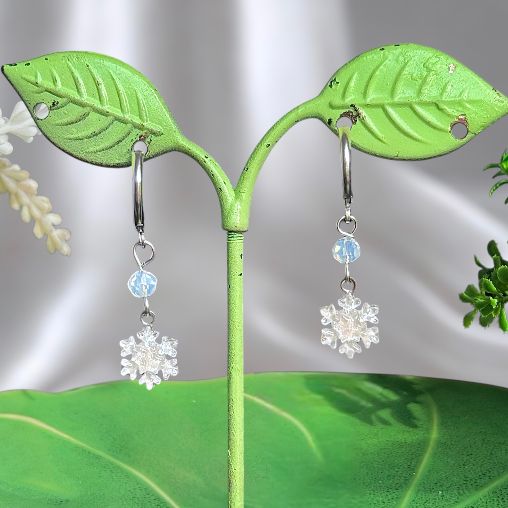 Silver Stainless Steel Clémentine Earrings