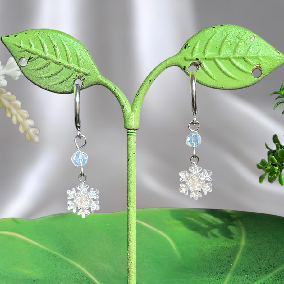 Silver Stainless Steel Clémentine Earrings