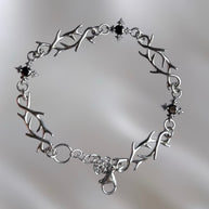 Silver Stainless Steel Vampire Bracelet