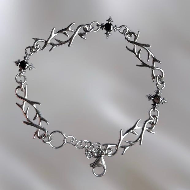 Silver Stainless Steel Vampire Bracelet