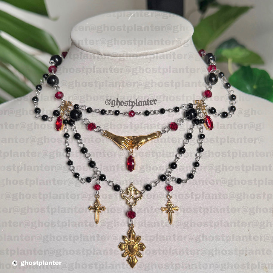 Stainless Steel Goth Knight Necklace