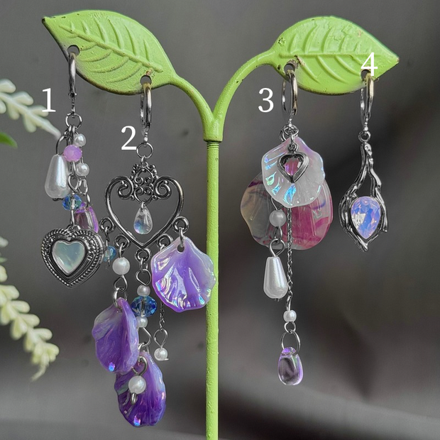 Golden or Silver Stainless Steel Coralina Earrings 1pcs