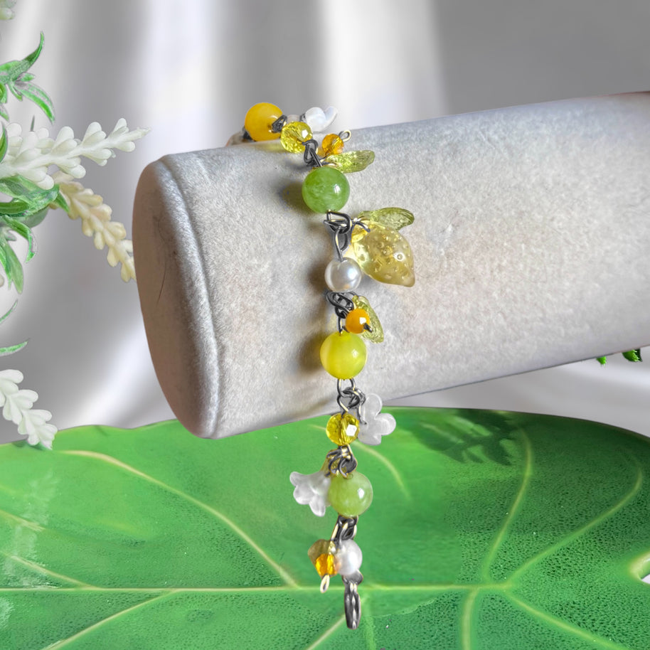 Silver or Golden Stainless Steel Lemon Bracelet