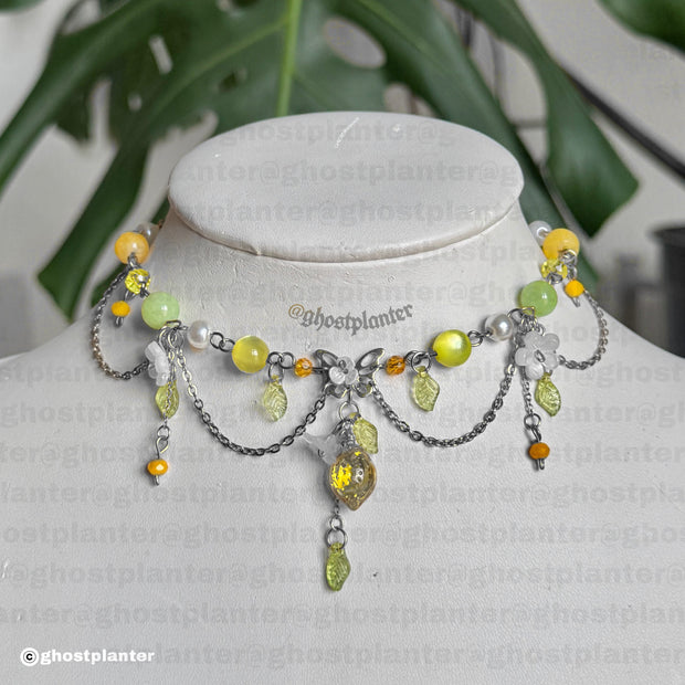 Silver or Golden Stainless Steel Lemon Necklace