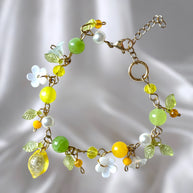 Silver or Golden Stainless Steel Lemon Bracelet