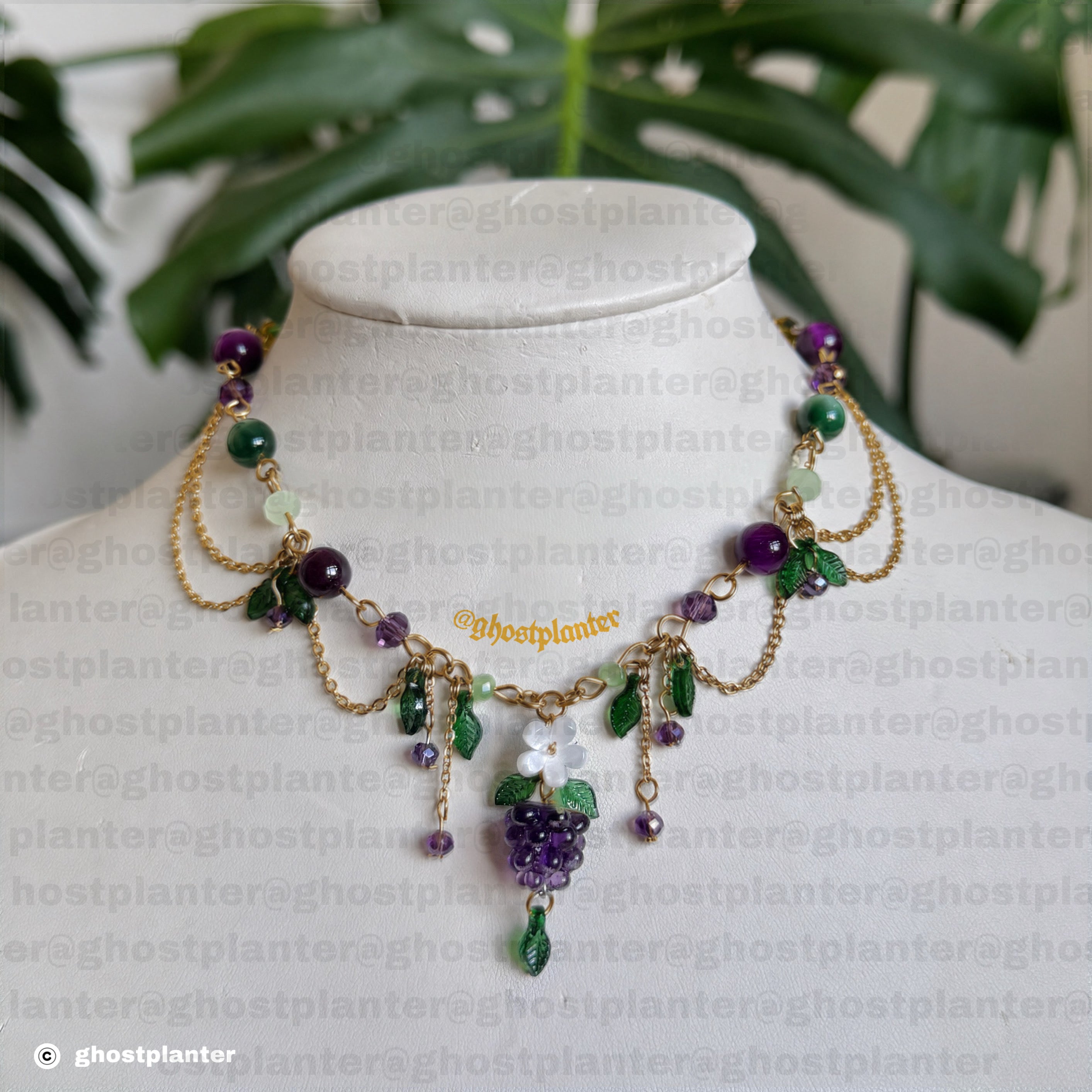 Golden or Silver Stainless Steel Blackberry Necklace