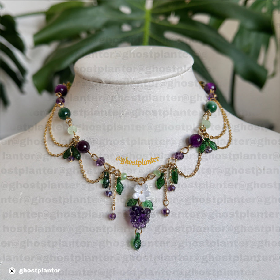 Golden or Silver Stainless Steel Blackberry Necklace