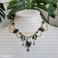 Golden or Silver Stainless Steel Blackberry Necklace