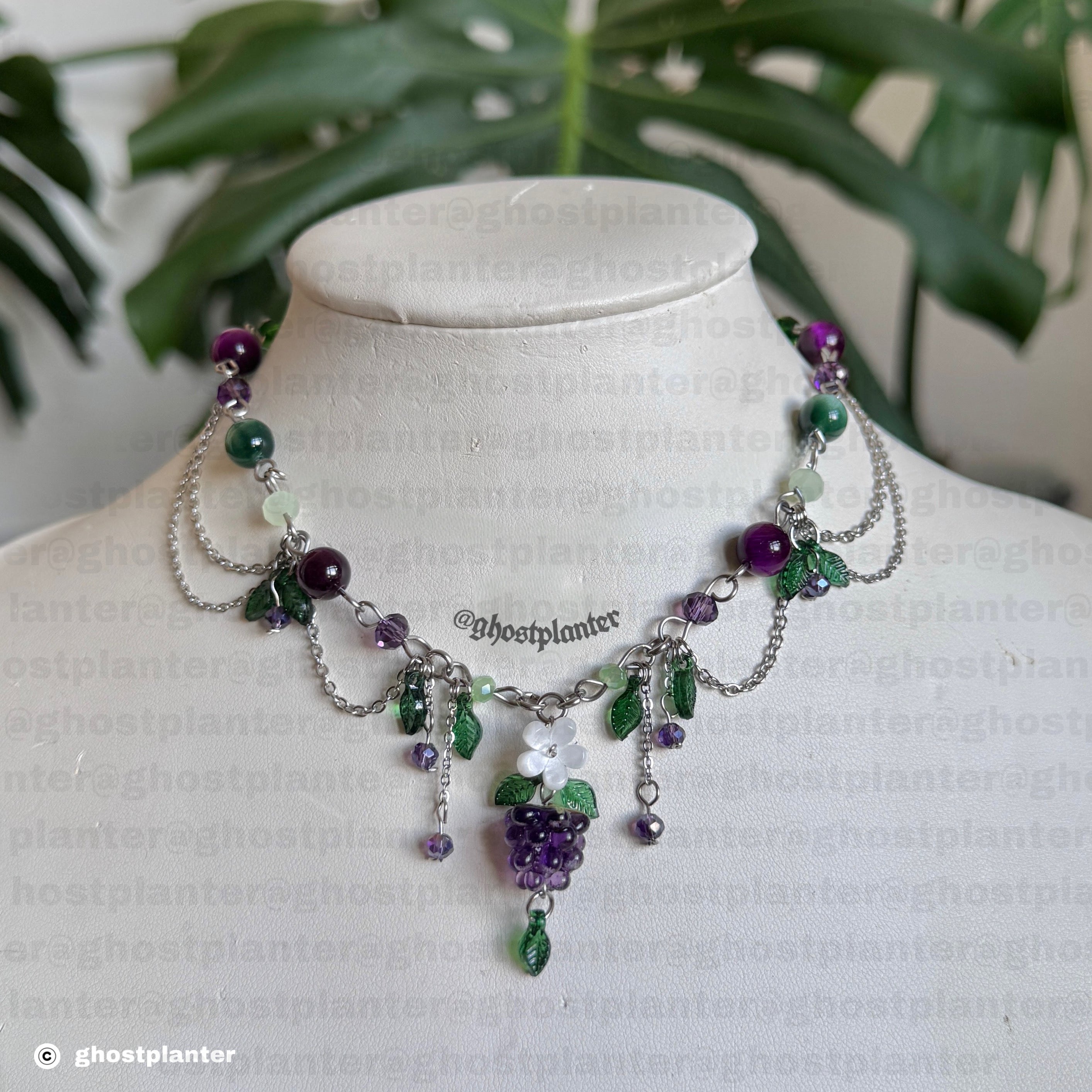 Golden or Silver Stainless Steel Blackberry Necklace