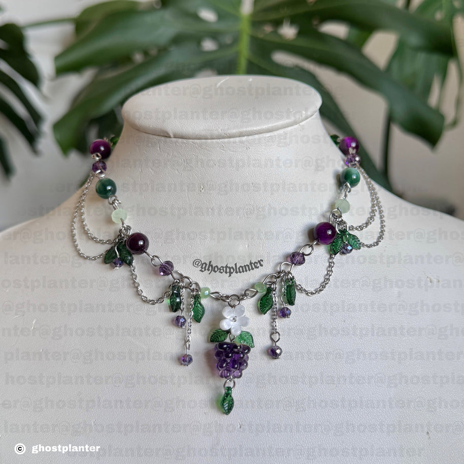 Golden or Silver Stainless Steel Blackberry Necklace