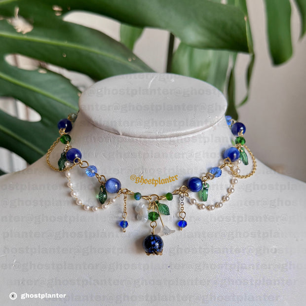 Golden or Silver Stainless Steel Blueberry Necklace