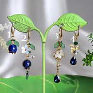 Golden or Silver  Stainless Steel Blueberry Earrings (1pcs)
