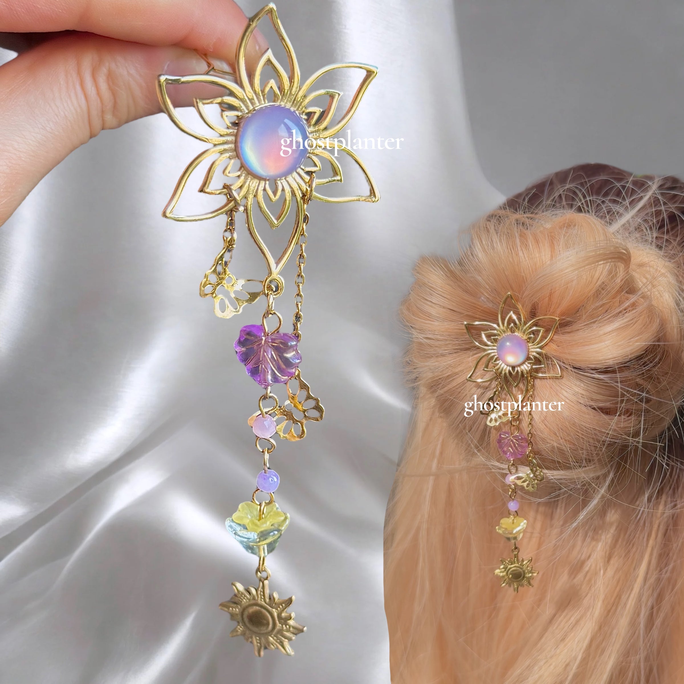 Golden  Stainless Steel Rapunzel Hair Pin