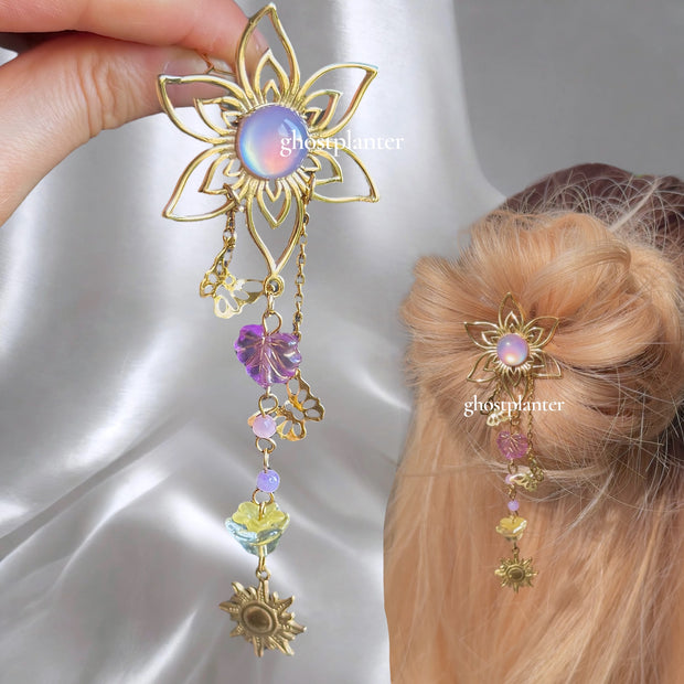 Golden  Stainless Steel Rapunzel Hair Pin