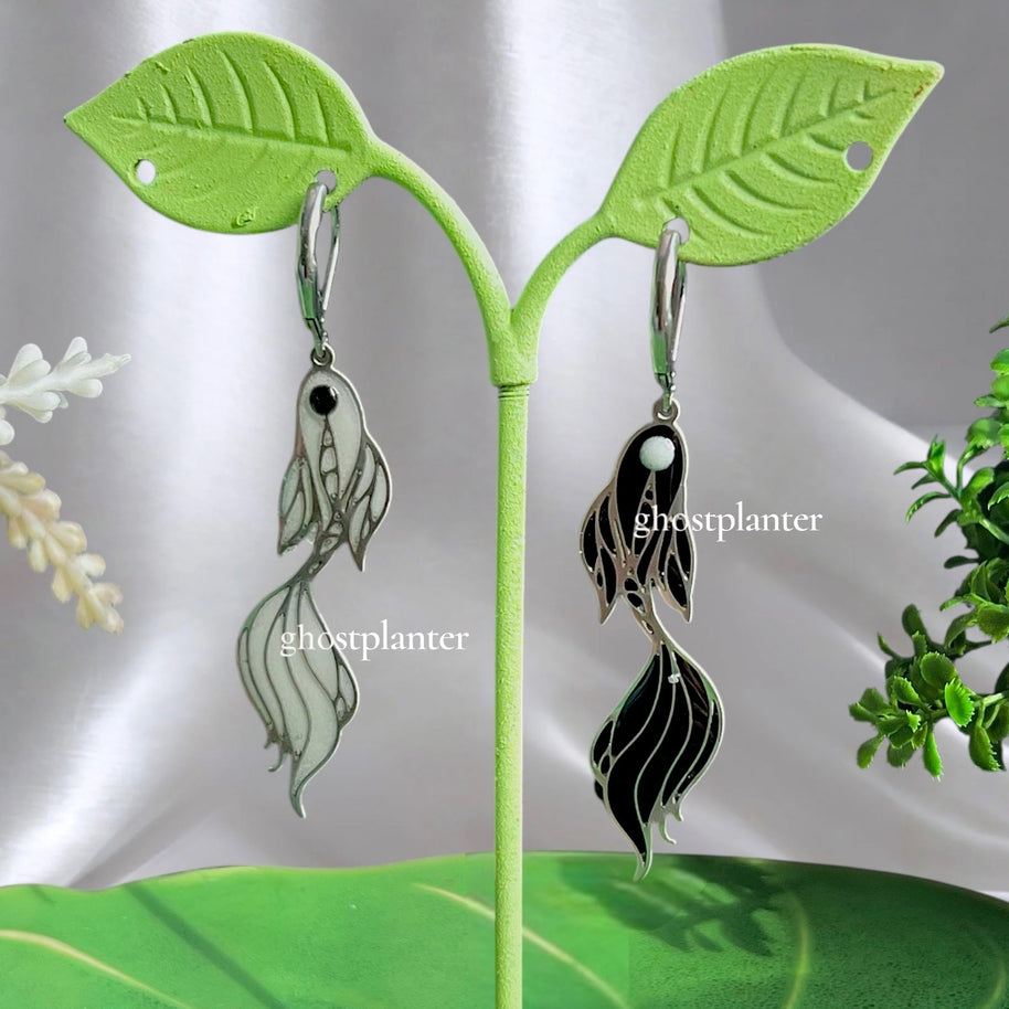Silver or Golden Stainless Steel Suguru and Satoru Earrings