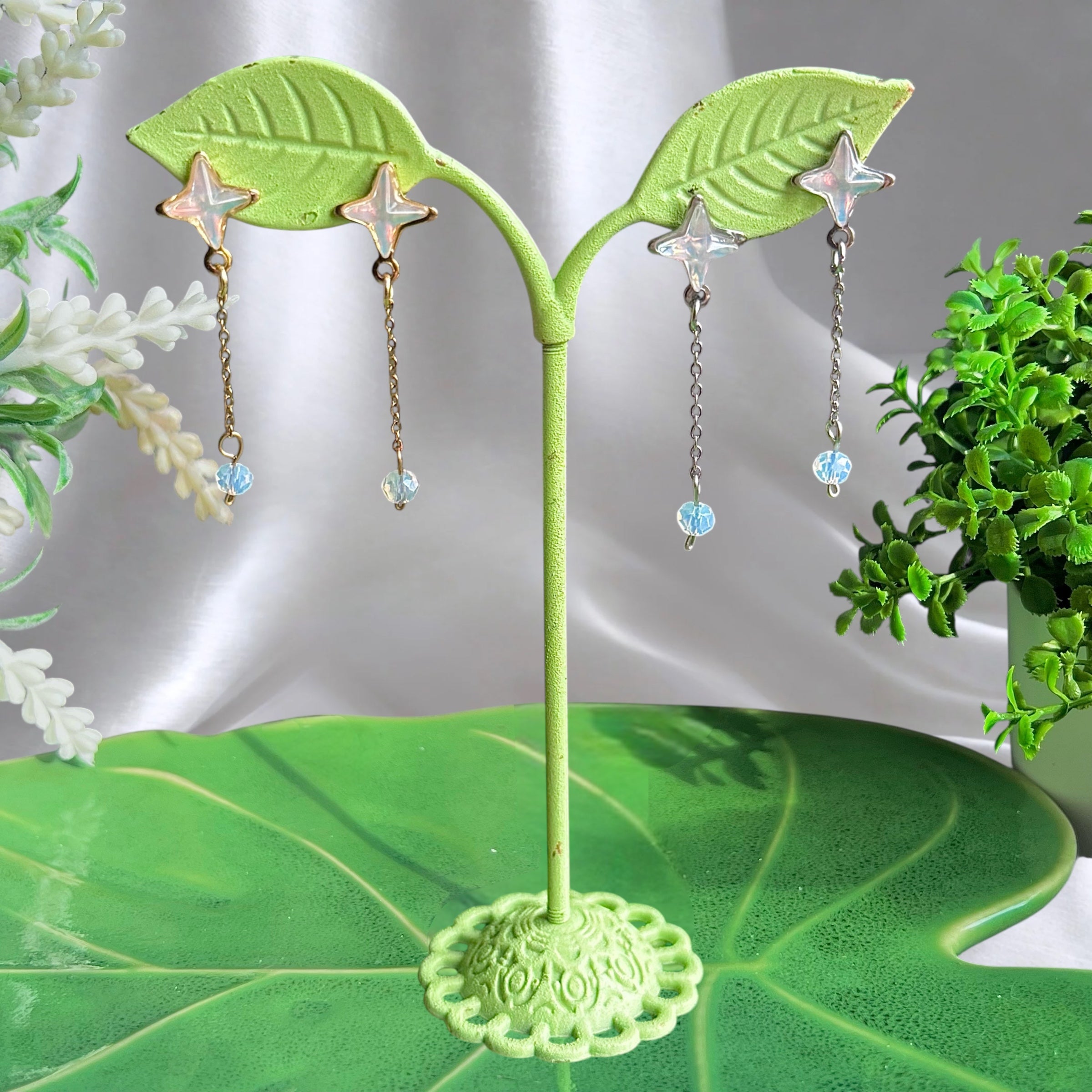 Golden or Silver Steel Jenna Earrings