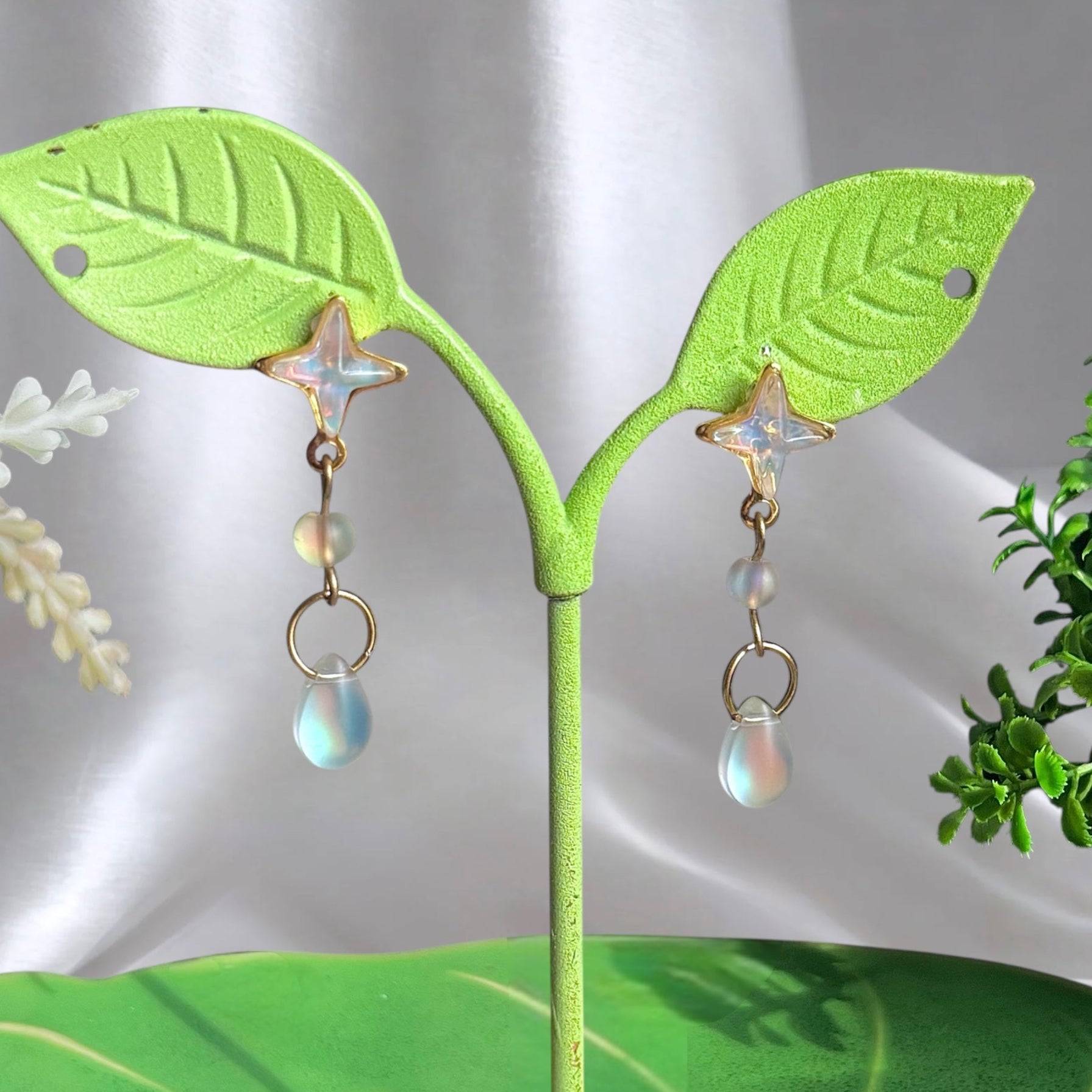 Golden Steel Khemjira Earrings