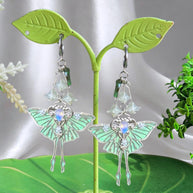 Silver Steel Dewdrop Earrings