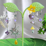 Silver Stainless Steel Rapunzel Earrings 1pcs