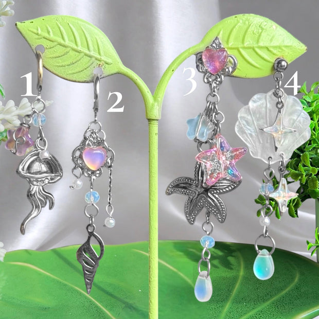 Golden or Silver Stainless Steel Isla Earrings 1pcs