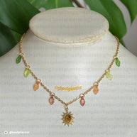 Golden Stainless Steel Fall Necklaces