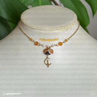 Golden Stainless Steel Fall Necklaces