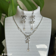 Golden or Silver Stainless Steel Starlight Necklace or Earrings