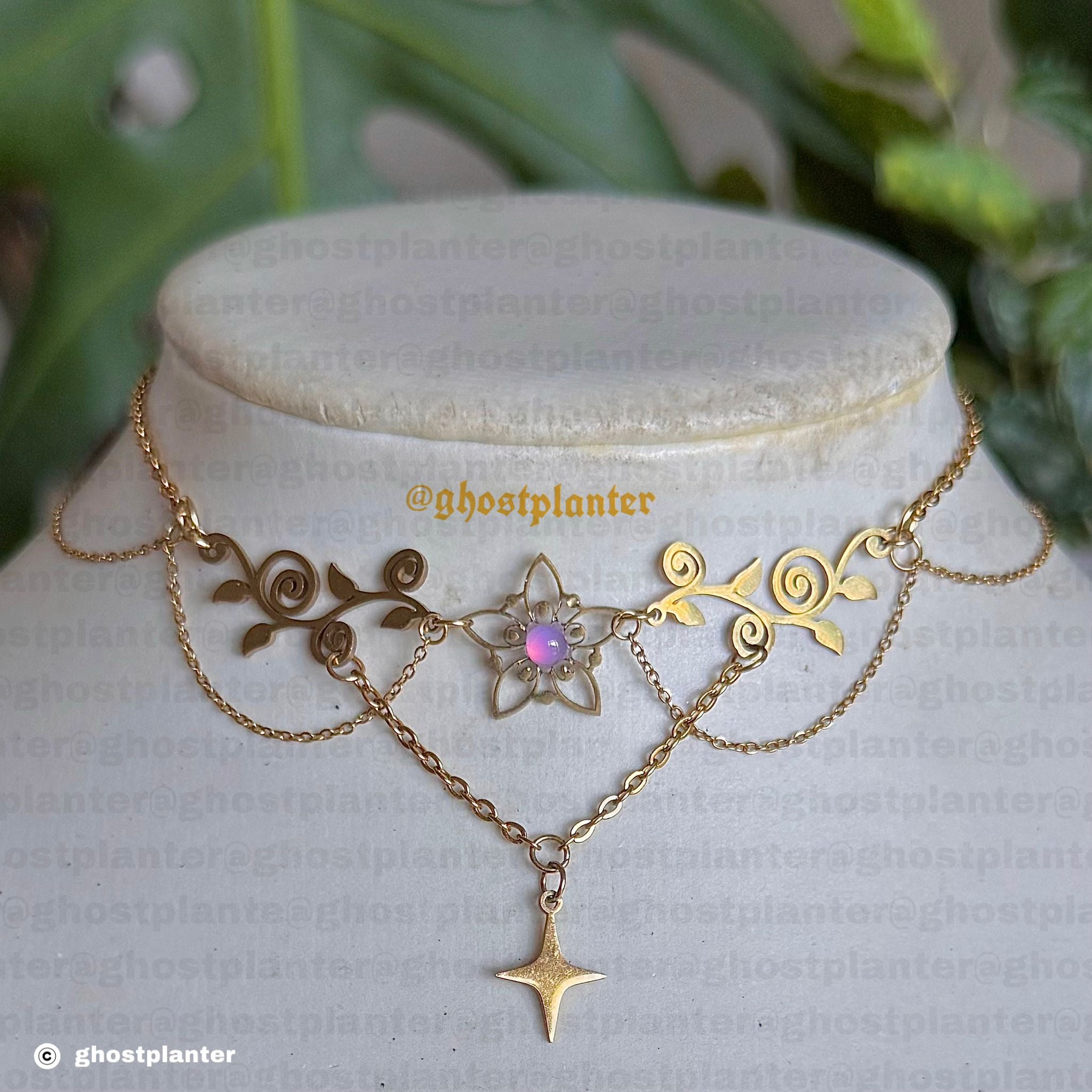 Golden or Silver Stainless Steel Rapunzel Choker