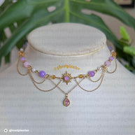 Golden Stainless Steel Rapunzel Sun Choker