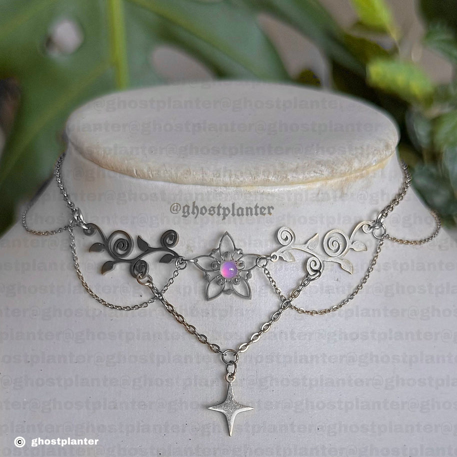 Golden or Silver Stainless Steel Rapunzel Choker