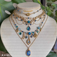 Golden or Silver Stainless Steel Siren Layering Necklaces