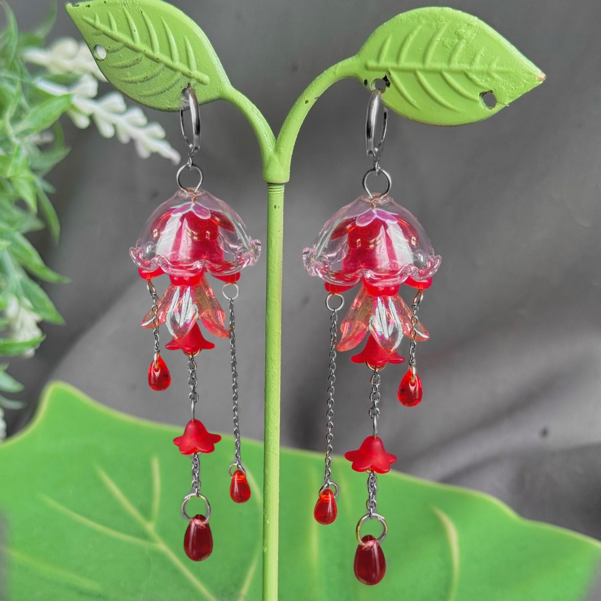 Customizable Steel Jellyfish Earrings Designs 1-6