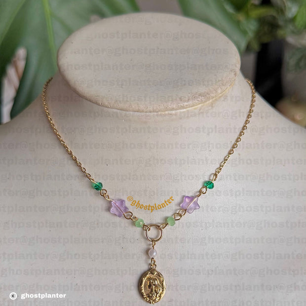 Golden or Silver Stainless Steel Little Mermaid Pendant Necklace