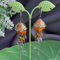 Customizable Steel Jellyfish Earrings Designs 1-6