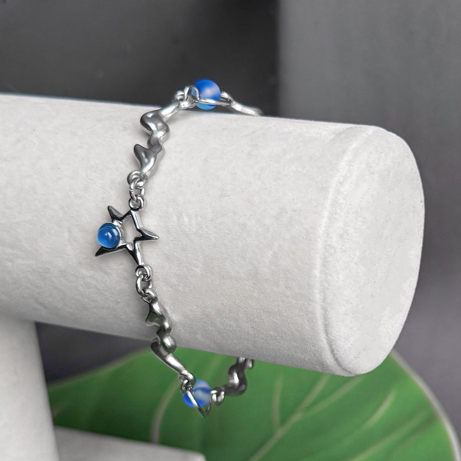 Silver Stainless Steel Jimin Bracelet
