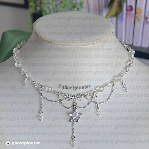 Silver Alloy Sarah Necklace